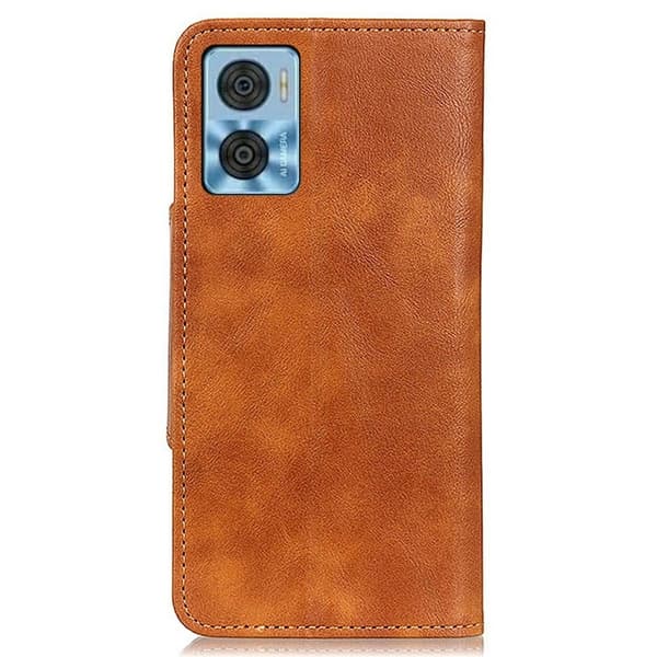 Alpha läder Motorola Moto E22i / Motorola Moto E22 fodral - Brun Brun