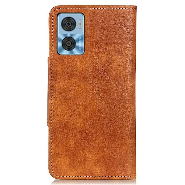 Alpha Motorola Moto E22i / E22 Flip Etui - Brun Brown