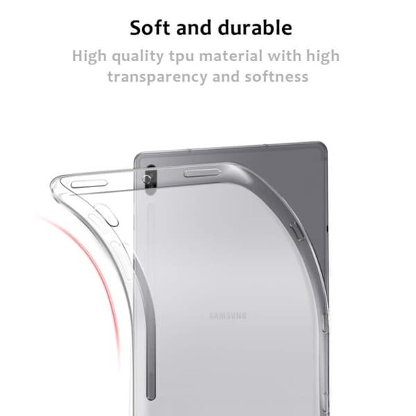 Samsung Galaxy Tab S6 krystal klar fleksibel mat case Transparent