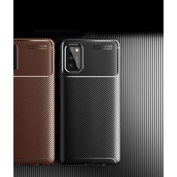 Carbon Shield Samsung Galaxy A02s etui - brun Brown