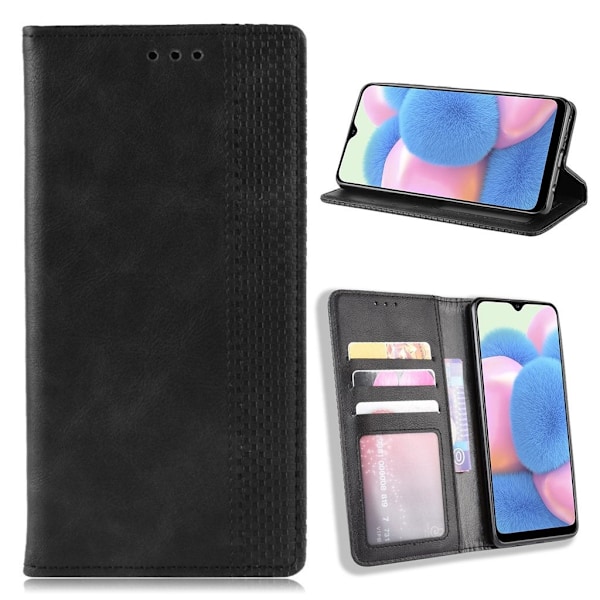 Bofink Vintage läder Samsung Galaxy A41 fodral - Svart Svart