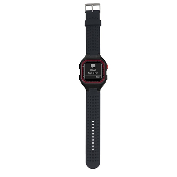 Garmin Forerunner 25 sports urrem i silikone med værktøj - Sort Black