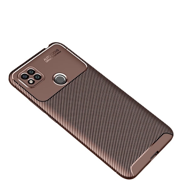 Carbon Shield Xiaomi Redmi 9C Etui - Brun Brown