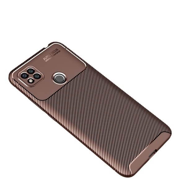 Carbon Shield Xiaomi Redmi 9C skal - Brun Brun