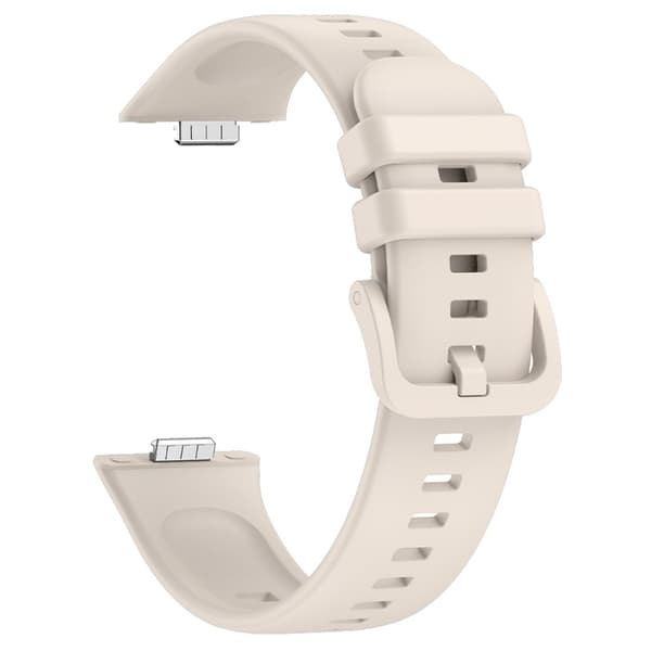 Huawei Watch Fit 3 Erstatningsklokkerem av myk silikon - Stjernelys White