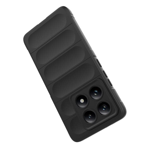 Deksel med mykt grep for Xiaomi Redmi Note 14 Pro 5G - Mørkegrå Silver grey