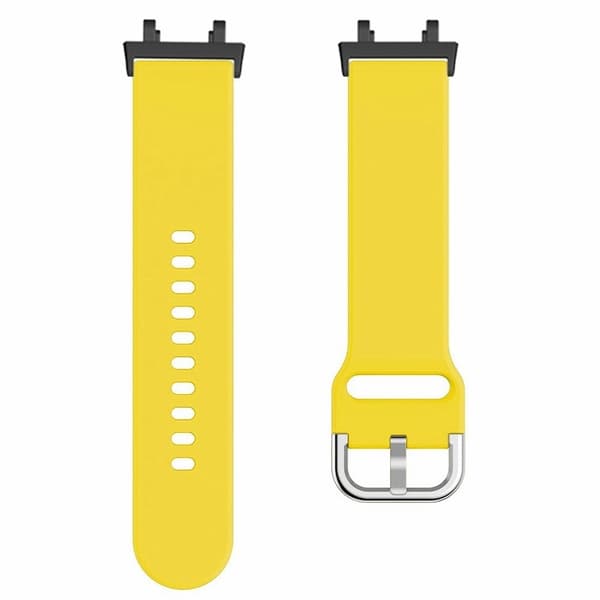 Huami Amazfit Active Edge A2212 Urrem Silikone Åndbar Urrem Erstatning - Gul Yellow