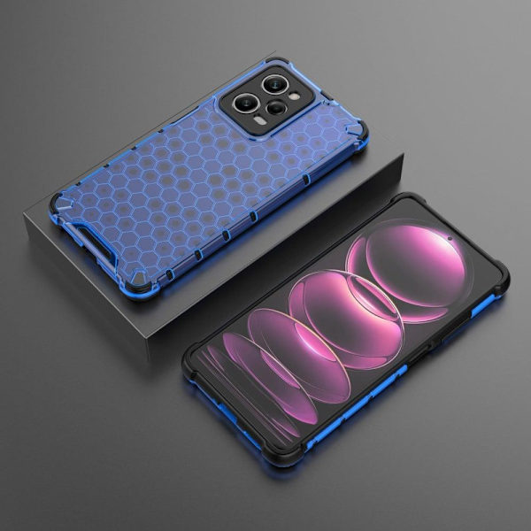 Bofink Honeycomb Xiaomi Redmi Note 12 Pro Suojakotelo - Sininen Blue