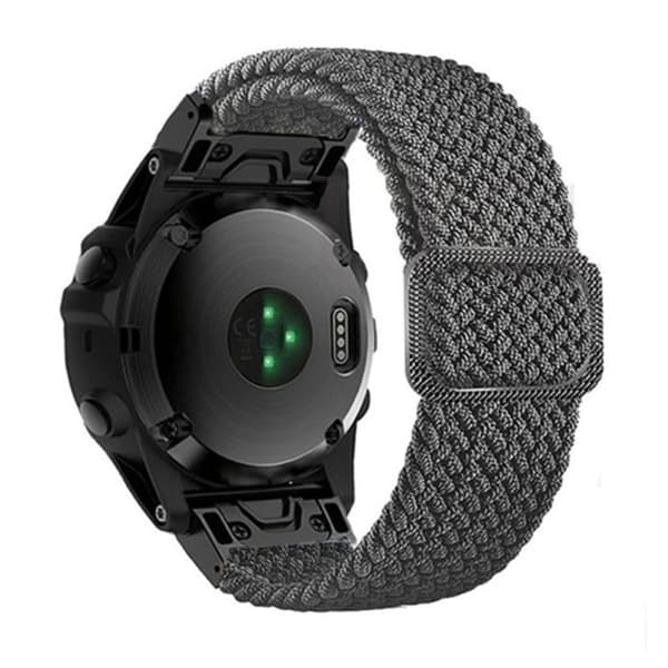 20 mm nylonrem til Garmin-klokke med spenne - Grå Silver grey