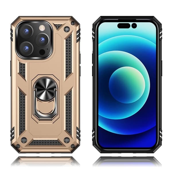 Bofink Combat iPhone 14 Pro Etui - Gull Gold