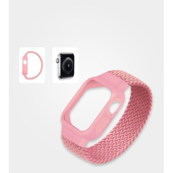 Apple Watch Series 6 / 5 40 mm enkel nylon-urrem - Lyserød / Lys Pink