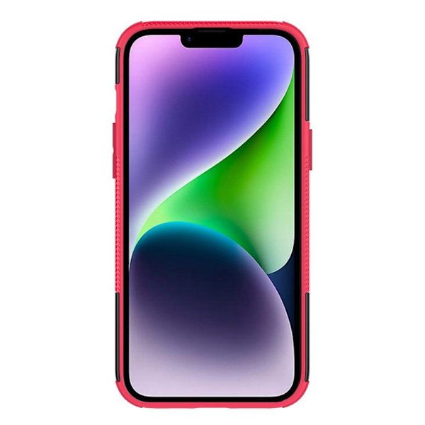 Kickstand-skydd med magnetisk platta för iPhone 14 - Ros Rosa