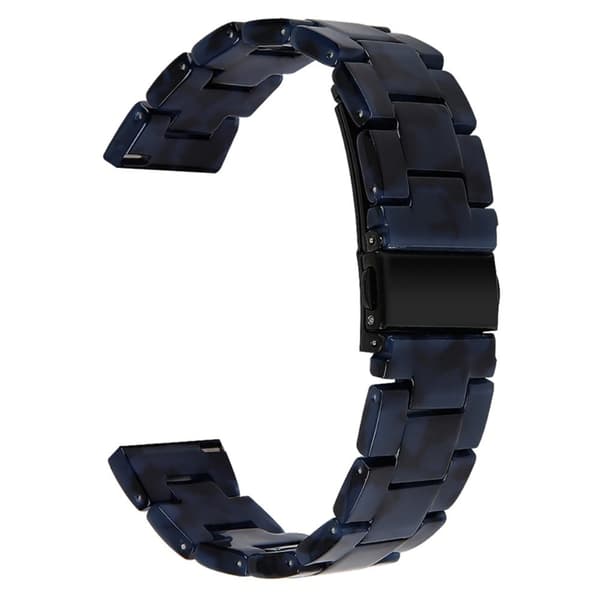 20 mm Garmin Vivomove 3 klockarmband i resin - Mörkblå Blå