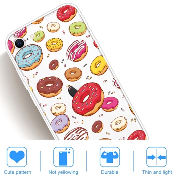 Deco iPhone SE 2020 deksel - Smultringer Multicolor