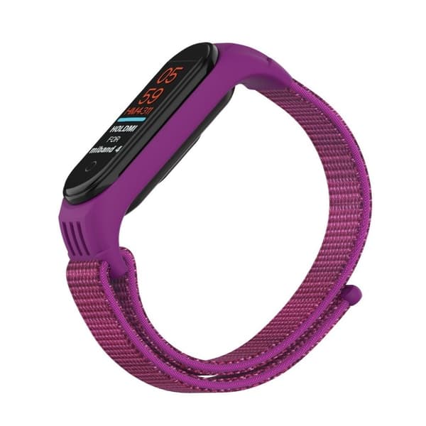 Xiaomi Mi Band 4 / 3 holdbar nylon Urrem - Rose Pink
