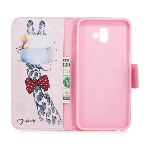 Wonderland Samsung Galaxy J6 Plus (2018) kotelot - Cool Kirahvi Pink