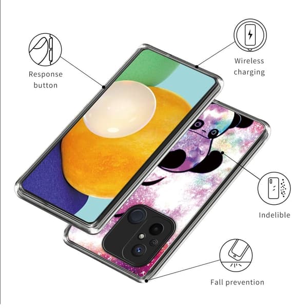 Deco Xiaomi Redmi 12C skal - Söt Panda Rosa