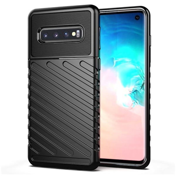 Thunder Samsung Galaxy S10 kuoret - Musta Black