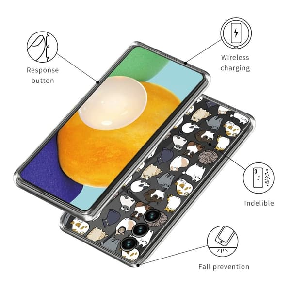 Deco Oppo A15 cover - Katte Multicolor