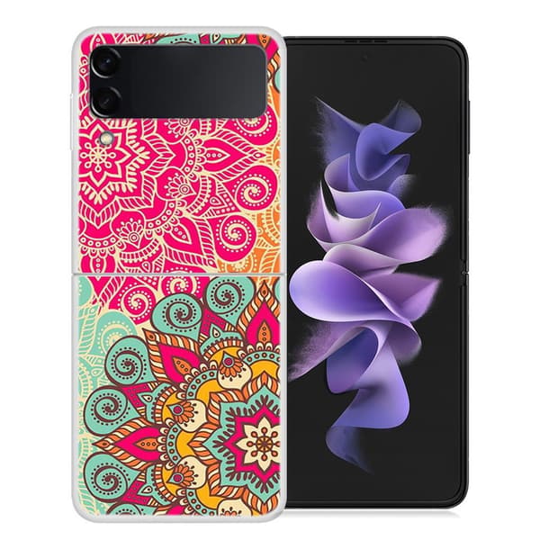 Deco Samsung Galaxy Z Flip3 5G Etui - Palads Blomster Multicolor