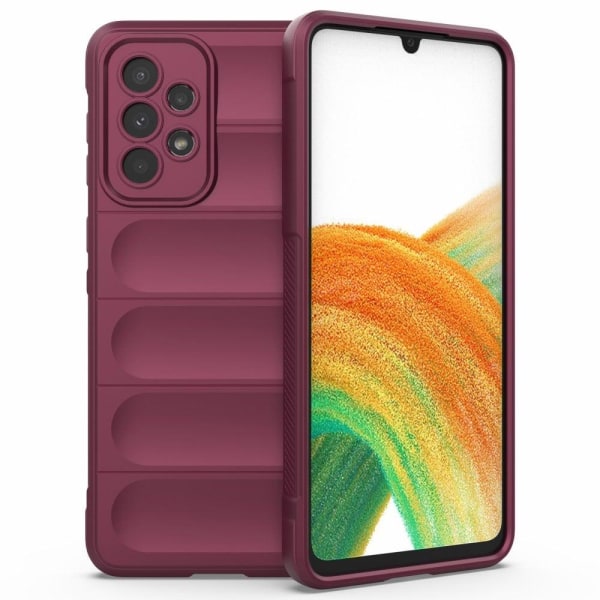 Soft gripformed cover for Samsung Galaxy A53 5G - Wine Red Red