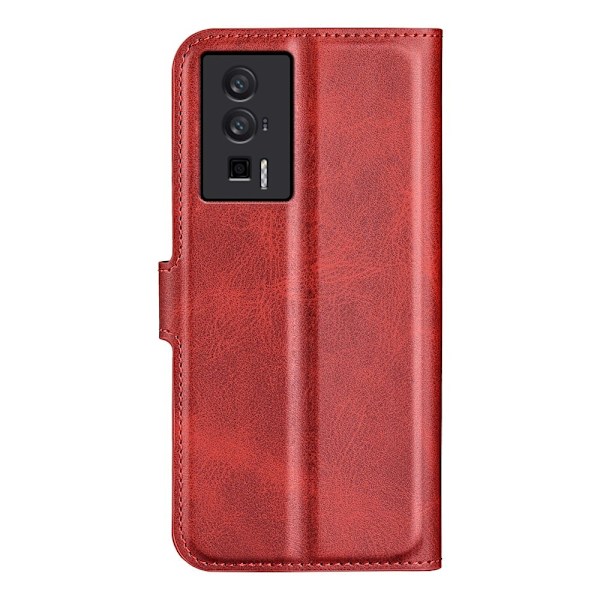 Læderetui med Pung til Xiaomi Redmi K60 / K60 Pro - Rød Red