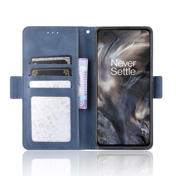 Moderni Nahkalaukku For OnePlus Nord - Sininen Blue