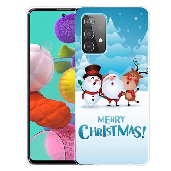 Juleveske til Samsung Galaxy A33 5G - Snømark Og Venner Blue