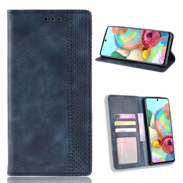 Bofink Vintage läder Samsung Galaxy Note 10 Lite fodral - Blå Blå