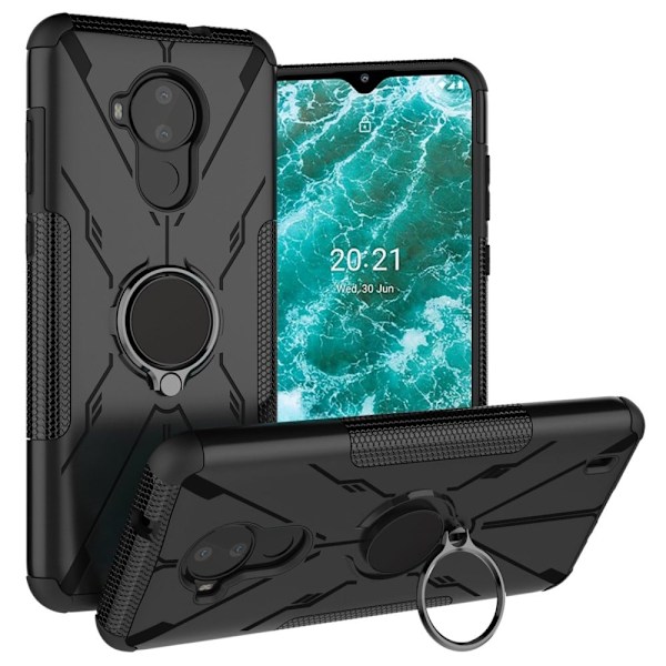 Kickstand-skydd med magnetisk platta för Nokia C30 - Svart Svart