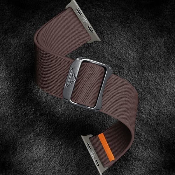 Nylonrem til Apple Watch Series 41mm - 40mm - 38mm Elastisk bånd - Lilla Purple
