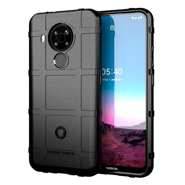 Rugged Shield Etui Nokia 5.4 - Svart Black