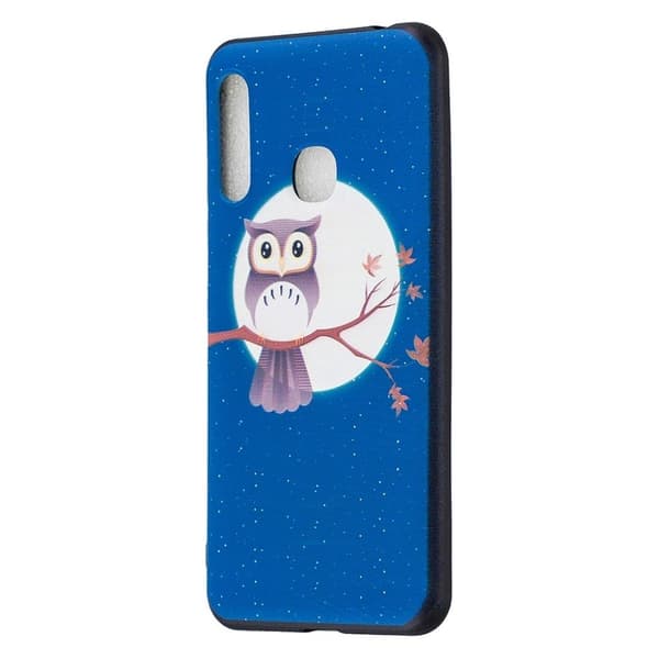 Imagine Samsung Galaxy A70e deksel - Ugle Og Måne Multicolor