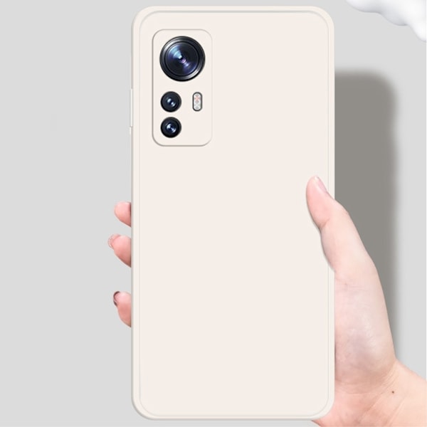 Avfasat gummerat anti-droppskydd för Xiaomi 12S / 12X / 12 - Grå Blå Blå