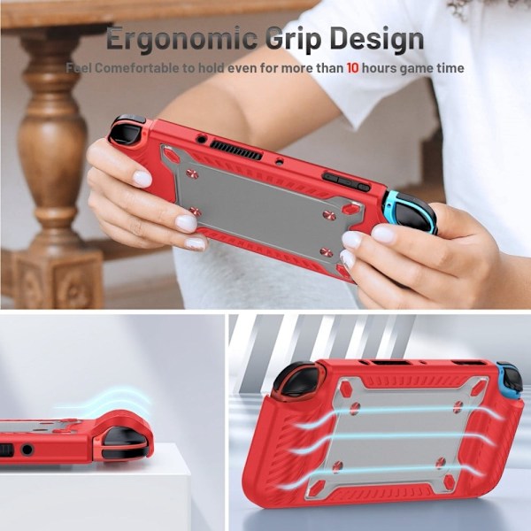 Nintendo Switch OLED yksinkertainen kansi - Punainen Red