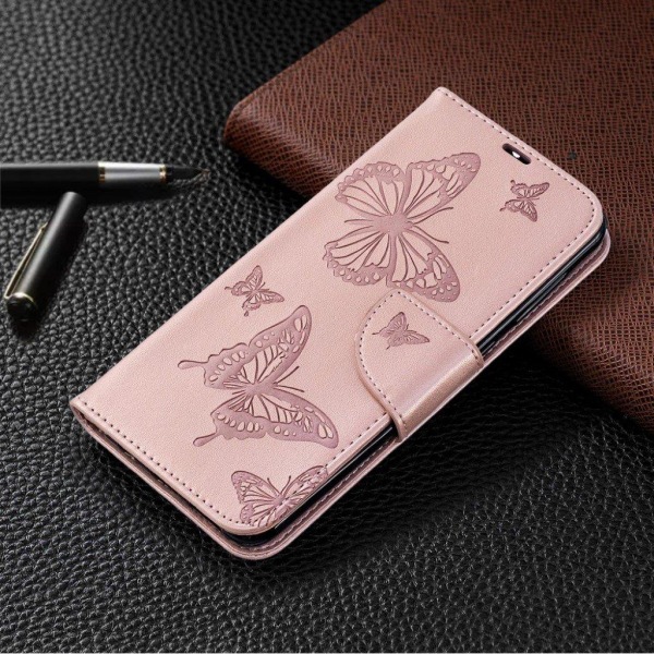 Butterfly Samsung Galaxy A50 kotelot - Pinkki Pink