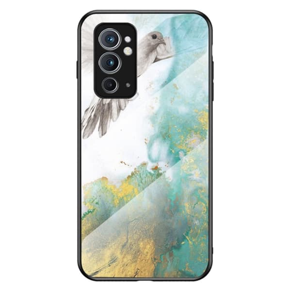 Fantasy Marble OnePlus 9RT 5G Suojakuori - Flying Pigeon Marble Multicolor