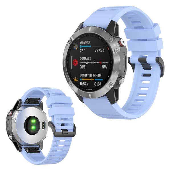 Garmin Fenix 6 holdbar Urrem - Babyblå Blue