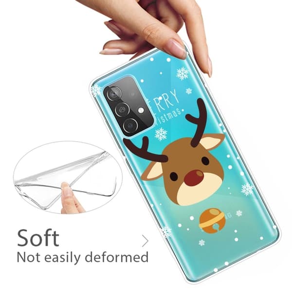Juletaske til Samsung Galaxy A72 5G - Rensdyr Med Klokke Multicolor