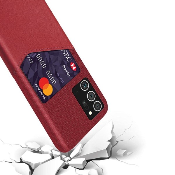 Bofink Samsung Galaxy Note 20 Ultra korttikotelo - Punainen Red