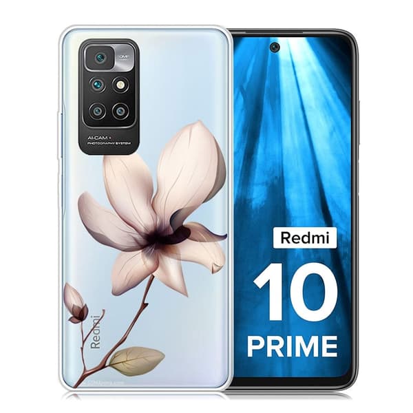 Marmormotiv Xiaomi Redmi 10 Prime / Xiaomi Redmi 10 skal - Vacker Blomma Vit