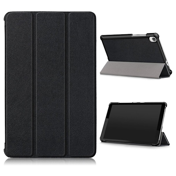 Lenovo Tab M8 tri-fold læder flip case - Sort Black