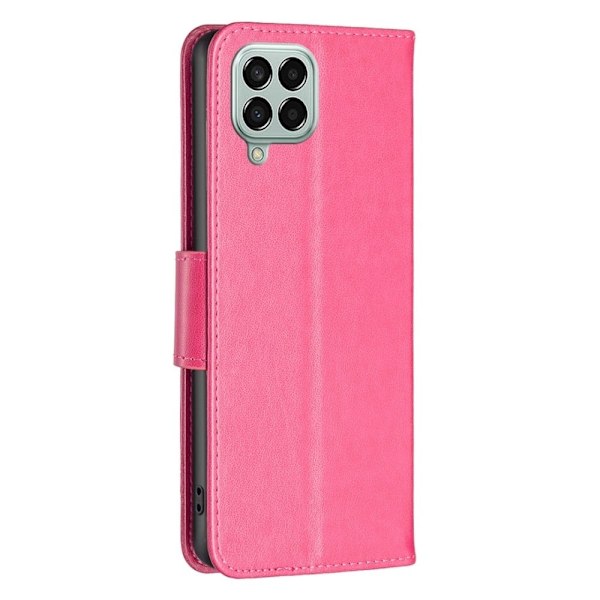 Butterfly läder Samsung Galaxy M33 5G fodral - Rosa Rosa
