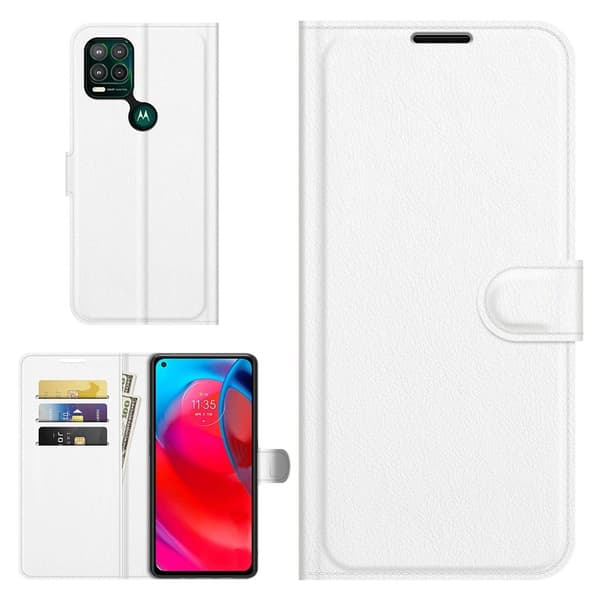 Classic Motorola Moto G Stylus 5G flip etui - Hvit White