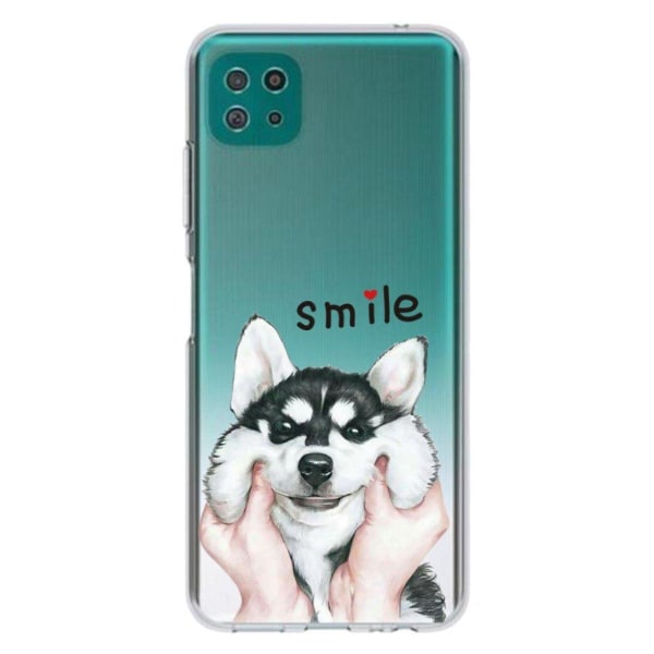 Deco Samsung Galaxy A22 5G Etui - Husky hund White