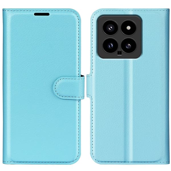 Klassisk Xiaomi 14 flip etui - Blå Blue