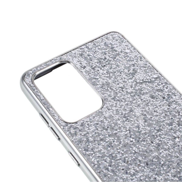 Glitter Samsung Galaxy A52 5G Etui - Sølv Silver grey