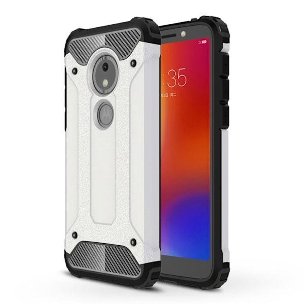 Motorola Moto E5 Play armor guard hybrid-etui - Hvid White