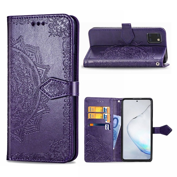 Mandala Samsung Galaxy Note 10 Lite etui - Lilla Purple