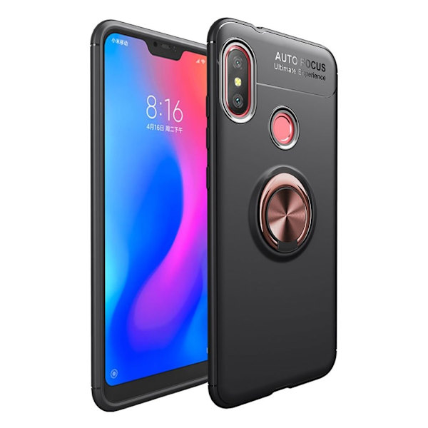 Ringo Xiaomi Mi A2 Lite deksel - Svart / rosegull Pink
